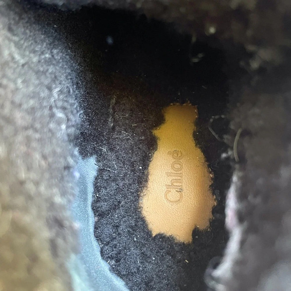 Chloe Rylee shearling Ankle boots, size  36 - Picture 7 of 8